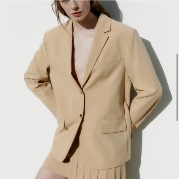 ZARA MENSWEAR STYLE BLAZER WITH OPEN BACK size s new without tags - Picture 5 of 8